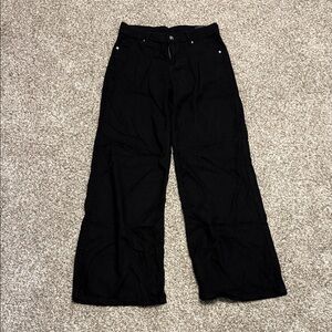 H&M Black Wide-Leg Pants